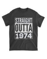1974 Straight outa Unisex Standard T-Shirt black s