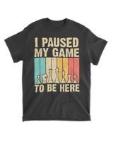 I paused my game Unisex Standard T-Shirt black s
