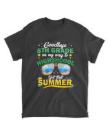 8Th Grade Way To High School Grade First Summer Graduation 1 Unisex Standard T-Shirt black s