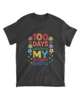 Celebrating 100 Days of Student Growth Unisex Standard T-Shirt black s