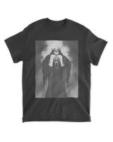Scary Face Horror Poster Halloween T-Shirt - Creepy Classic Spooky Tee Unisex Standard T-Shirt black s