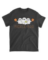 Pickle Boo Ghosts Pickleball T-Shirt – Funny Halloween Costume Tee for Men, Women & Kids | Spooky Player Shirt Unisex Standard T-Shirt black s
