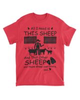 All I need is this sheep and that other sheep and those sheep over there - Dark Light Color Unisex Standard T-Shirt red s