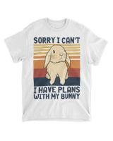 Sorry, I have plans with my bunny Unisex Standard T-Shirt white s