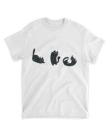 Black Cat With Snowflake Unisex Standard T-Shirt white s