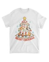 Merry Chickmas Unisex Standard T-Shirt white s