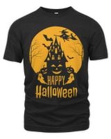 HAPPY HALLOWEEN Unisex Premium T-Shirt black s