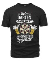 Dart saying when darting a legend is okay at the counter Unisex Premium T-Shirt black s