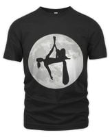 Aerial Moon Circus Lyra Trapeze Aerial Silk Aerial Yoga Unisex Premium T-Shirt black s