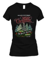 White Chrismas Women's Soft Style Fitted T-Shirt black s
