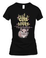 Just A Girl Who Loves Chinchillas Funny Chinchilla Saying