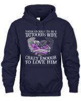 TOUGH ENOUGH TO BE A TATTOODED'S WIFE Unisex Hoodie navy s
