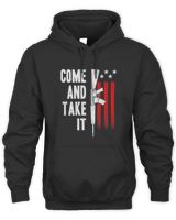 Come And Take It Gun Rights AR15 Firearms Flag Unisex Hoodie black s