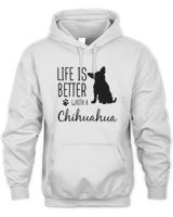 Life Is Better With Chihuahua Unisex Hoodie white s
