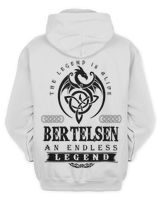 BERTELSEN Unisex Hoodie white s