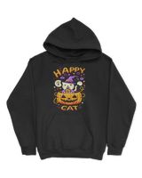 Cat Halloween 0 Unisex Hoodie black s