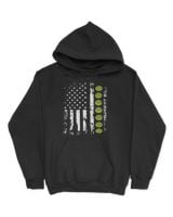 Pickleball US flag Unisex Hoodie black s