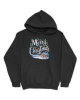 Merry Christmas Holiday Wonderland 3D Scenic Snowman Unisex Hoodie black s