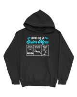 life of a swim mom Unisex Hoodie black s