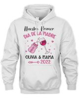 Nuestro Primer día de la Madre Unisex Hoodie white s