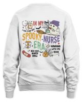 In My Spooky Nurse Era Sweatshirt, Spooky Nicu Nurse Halloween Ghost, Spooky Nurse Sweater, Spooky Halloween Nurse Life, Night Shift Nurse Unisex Sweatshirt white s