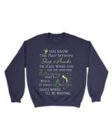 Sleep-and-awake Unisex Sweatshirt navy s