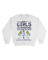 some girls go running and drink too much Unisex Sweatshirt white s