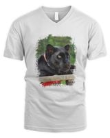 Luna The Panther is So Adorable 1 Men's V-Neck T-Shirt white s