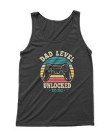 Dad Level Unlocked Est. 2022 New Dad Pregnancy Announcement Shirt Men's Tank Top black s