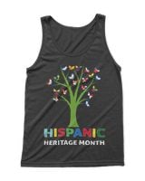 National Hispanic Heritage Month Butterfly Tree Roots Latino T-Shirt Men's Tank Top black s