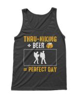 Hiking ( Hiking Trails ) - Thru Hiking + Beer = Perfect Day T-shirt