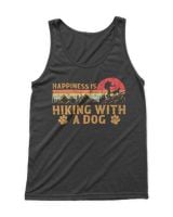 Happiness Is Hiking With A Dog T-Shirt - Hiking ( Hiking Trails )