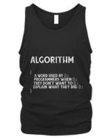 Algorithm A Word Used By Programmers Programmer Men's Tank Top black s