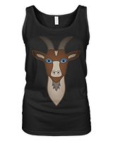 Animal Goat Capricorn farmer animal portrait imprint art whit