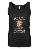 I Try To Be A Nice Person But Sometimes My Mouth Doesn't Women's Tank Top black s