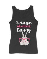 Just a girl who loves bunny Women's Tank Top black s