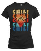 smoking hot chili skull Women's Premium Slim Fit Tee black s