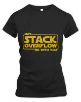 Stack Overflow with You DevOps Java Python Linux Programmer Women's Premium Slim Fit Tee black s