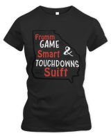 GEORGIA WHERE IM FROM THE GAME IS SMART Women's Premium Slim Fit Tee black s