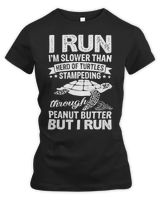 Runner Run Runner Fitness I Run Im Slow But I Run Funny Runners449 Run Running Women's Premium Slim Fit Tee black s
