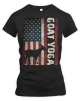 Yoga GoatVintage American Flag Patriotic 225 namaste