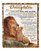ET29 To My Daughter Blanket Arctic Fleece Blanket