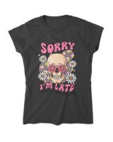 Sorry I'm late Women's Standard T-Shirt black s