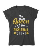 Pickleball Queen T-Shirt Funny Player Gift Tee for Women Pickleball Lovers Women's Standard T-Shirt black s