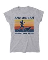 and she ran happily ever after Women's Standard T-Shirt sport-grey s