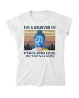 Peace and love Women's Standard T-Shirt white s