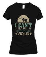 i can’t i have a date with my violin-01 Women's Standard T-Shirt black s