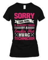 HVAC Technician's Wife Women's Standard T-Shirt black s