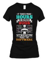 Computer Engineer Software Programmer Application Developer Women's Standard T-Shirt black s