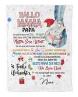 Hallo Mama Cozy Plush Fleece Blanket white 30x40in